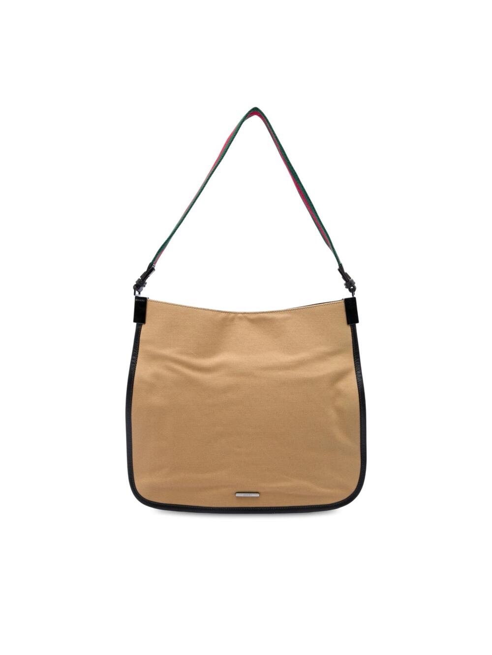 Gucci Canvas Web Shoulder Bag Pre-Loved #361199G48B